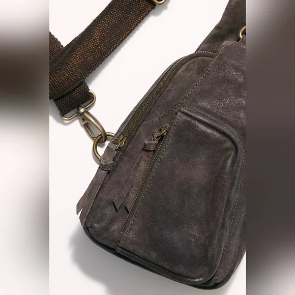 Free People Hudson Brown Sling Bag - Picture 3 of 8